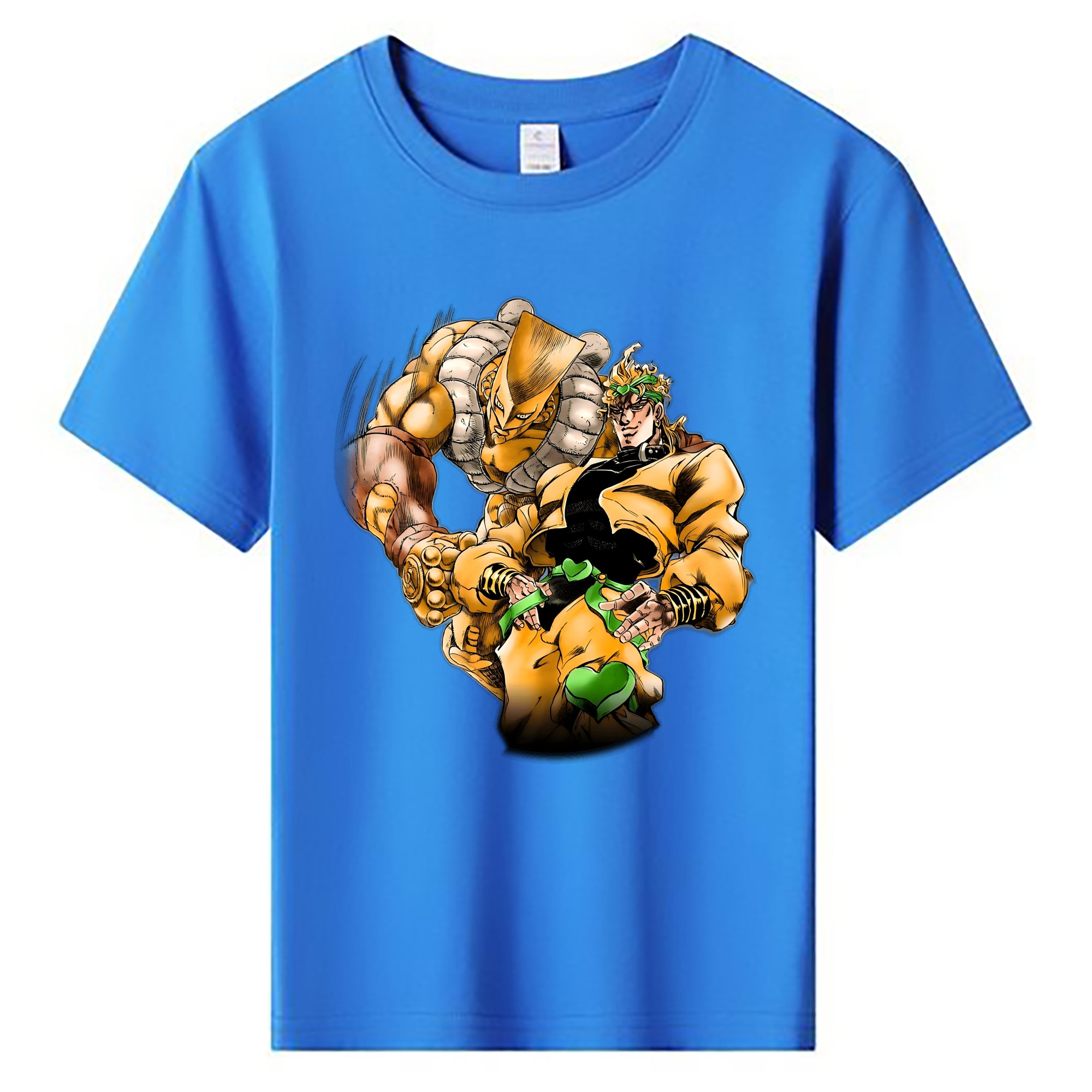 （画像用） ジョジョの奇妙な冒険 ディオ?ブランドー JoJo's Bizarre Adventure Dio Brando 綿100％キッズTシャツ（フロントプリント）